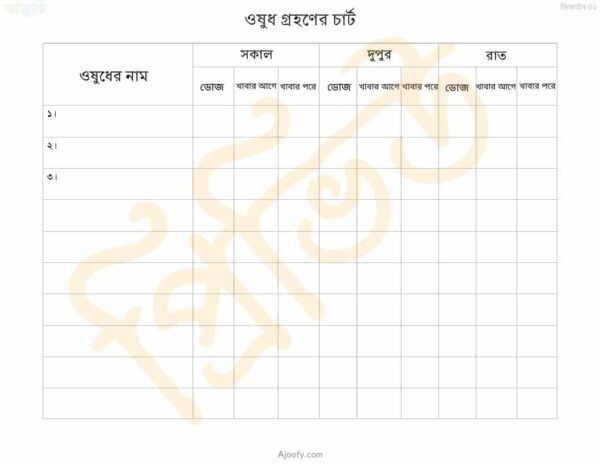 Medicine Chart Template - Image 3